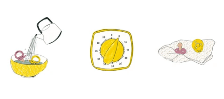 Bibs: How to clean my pacifier the right way?