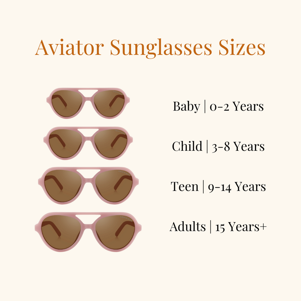 Aviator sunglasses size guide shop