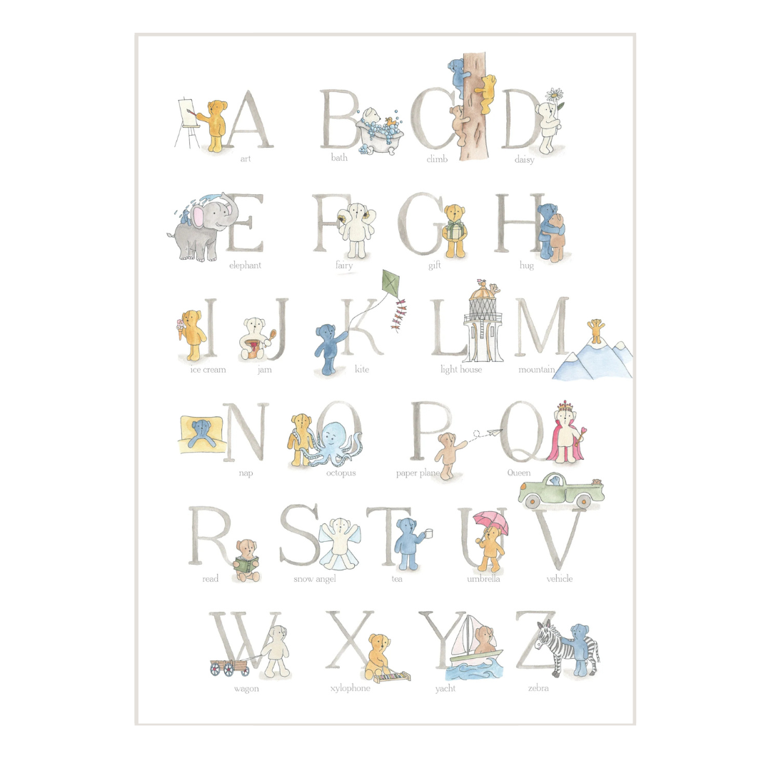 Dear Ted ABCs Print – littlewhimsy