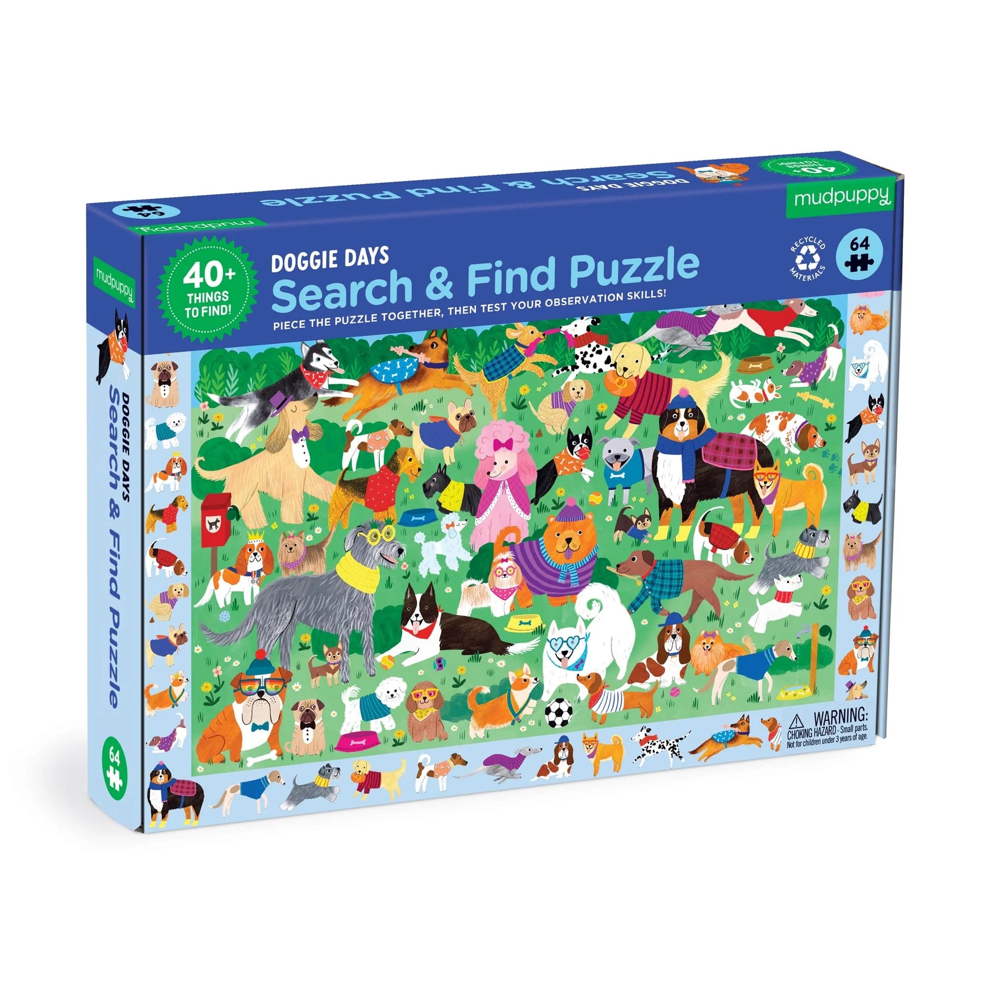 Mud Puppy 64 Piece Search & Find Puzzle | Doggie Days – littlewhimsy