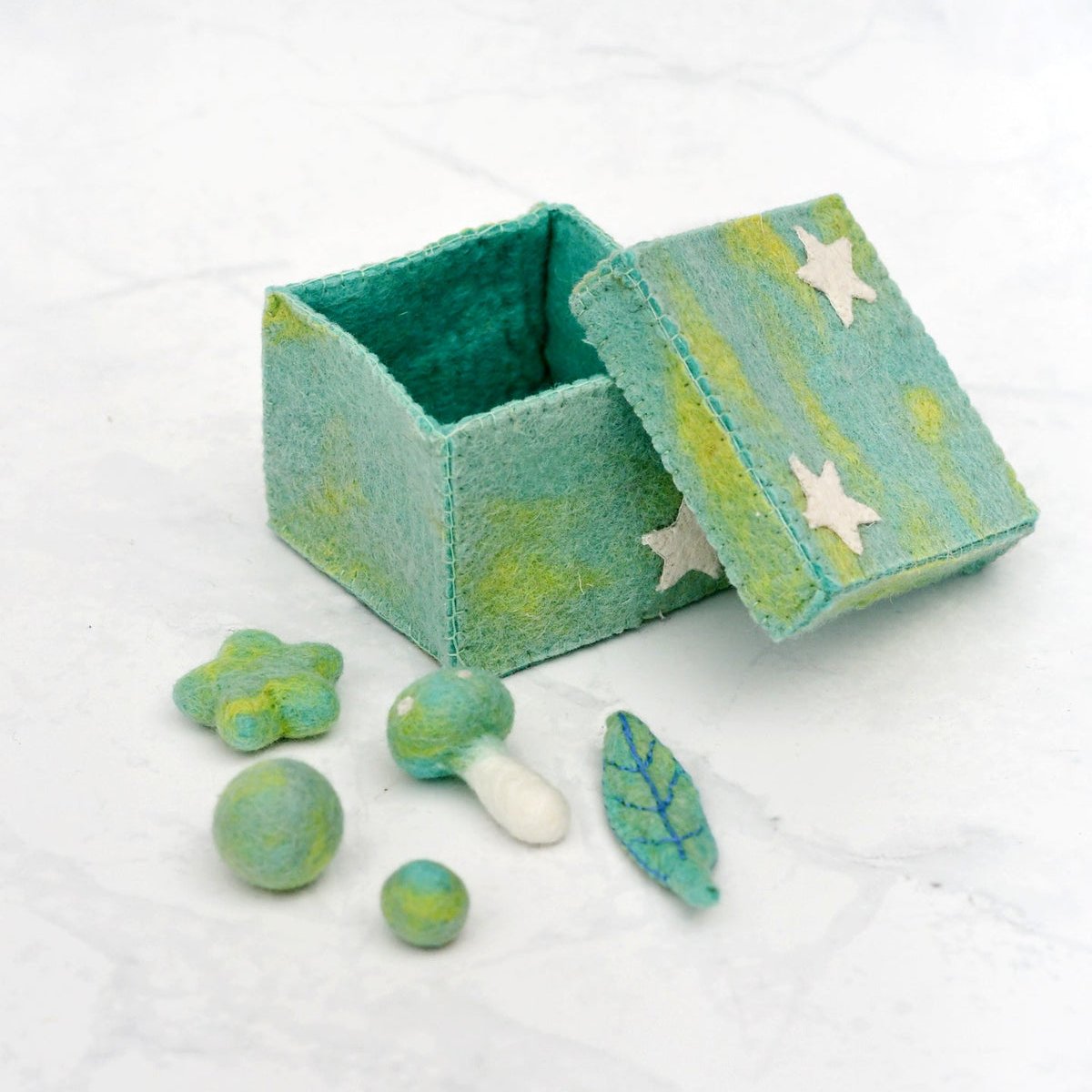 Felt Magic Box with Small Parts | Mint – littlewhimsy