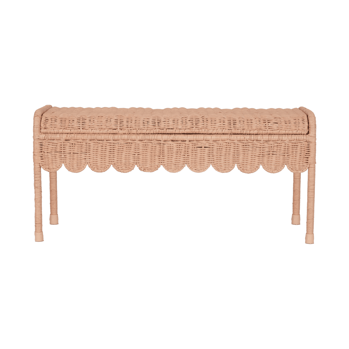 Olli Ella Rattan | Petal Storie Bench | Seashell Pink – littlewhimsy