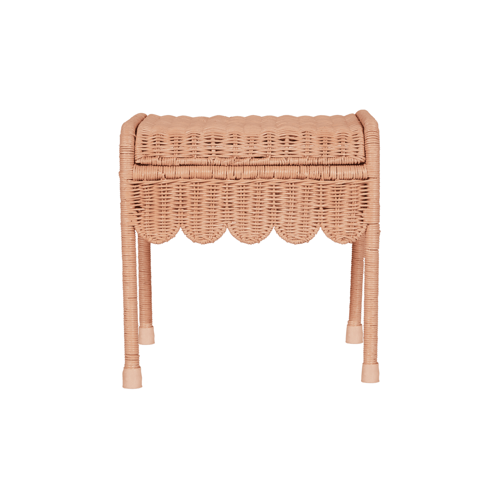 Olli Ella Rattan | Petal Storie Stool | Seashell Pink – littlewhimsy