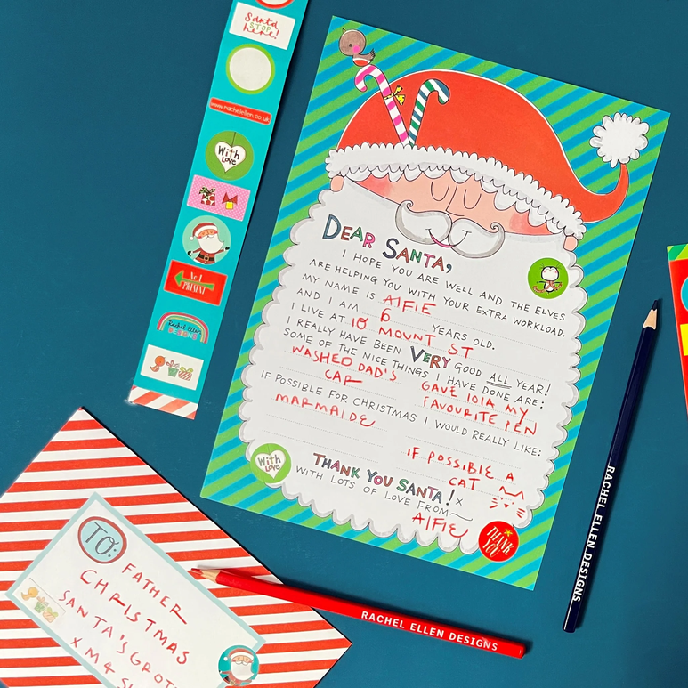 Ellen Design Rachel Ellen Christmas Santa Letter Kit – littlewhimsy