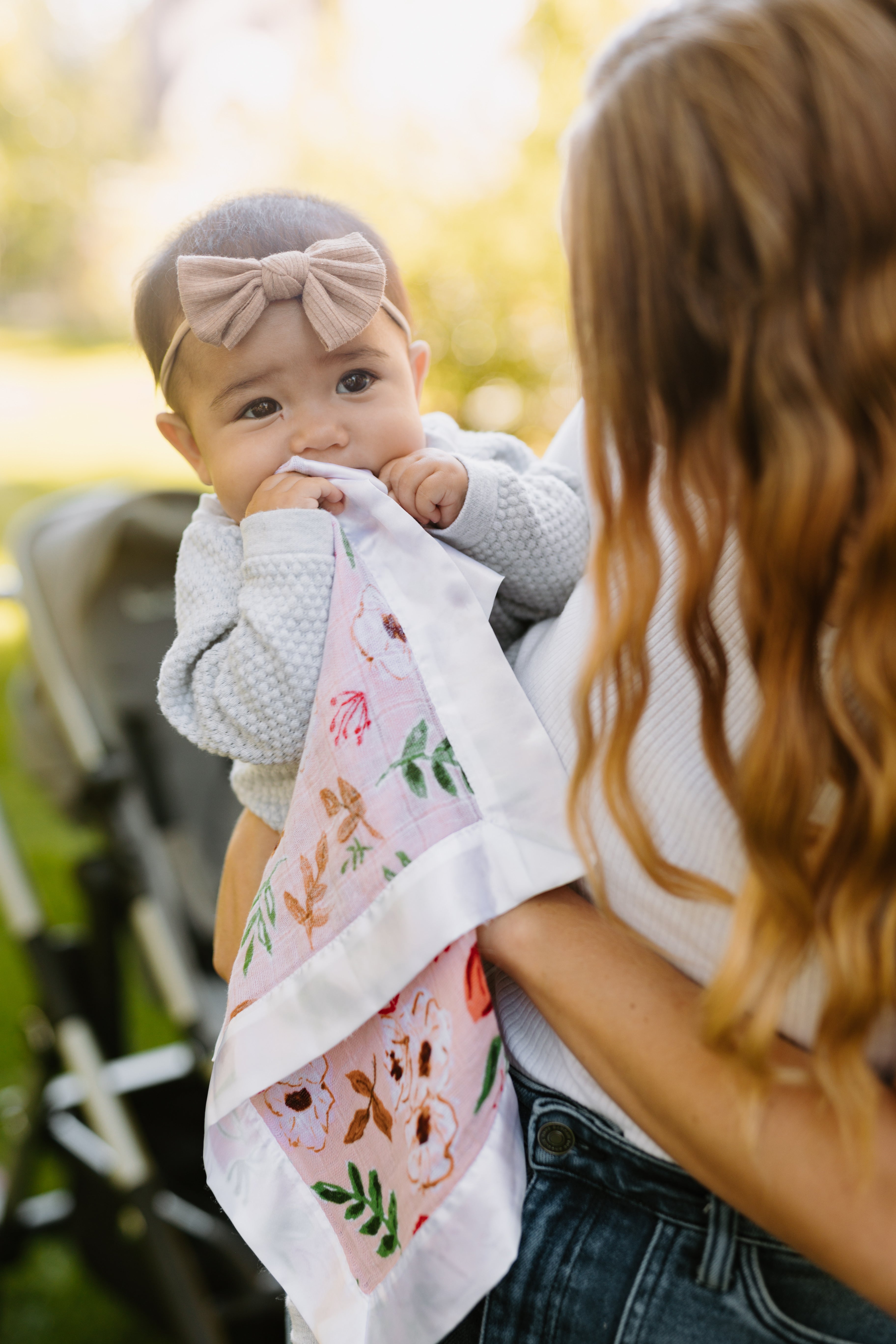 Little Unicorn Muslin Security Blanket 3pk Vintage Floral