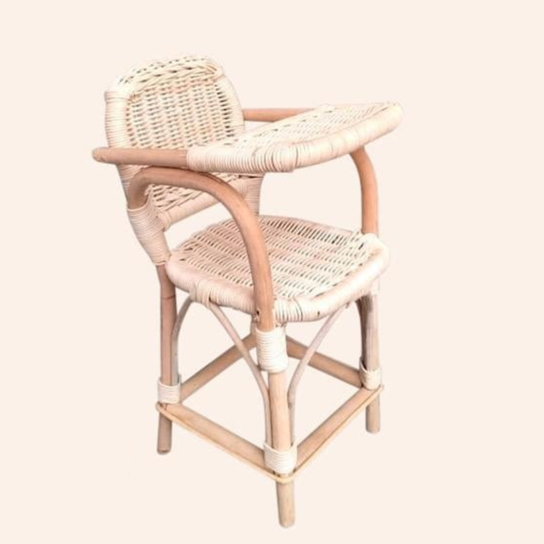 Tiny Harlow Doll s High Chair Rattan littlewhimsy