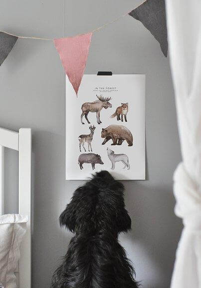 LOVE THIS! Fashionell In the Forest Poster from Fashionell - shop at littlewhimsy NZ