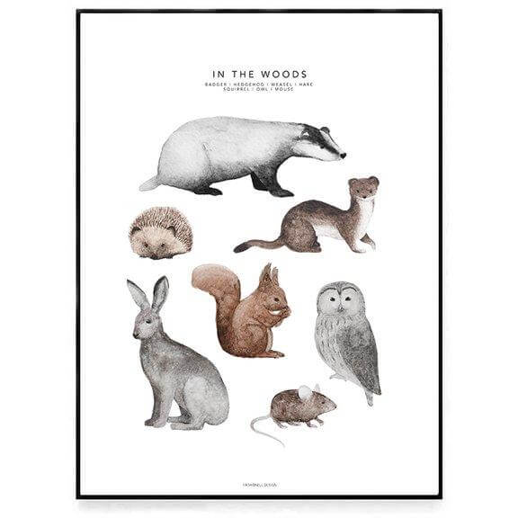 LOVE THIS! Fashionell In the Woods Poster from Fashionell - shop at littlewhimsy NZ