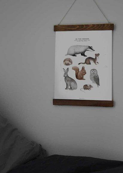 LOVE THIS! Fashionell In the Woods Poster from Fashionell - shop at littlewhimsy NZ