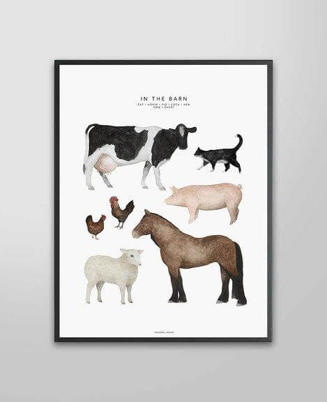 LOVE THIS! Fashionell In the Barn Poster from Fashionell - shop at littlewhimsy NZ
