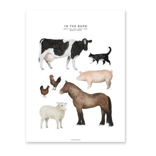 LOVE THIS! Fashionell In the Barn Poster from Fashionell - shop at littlewhimsy NZ