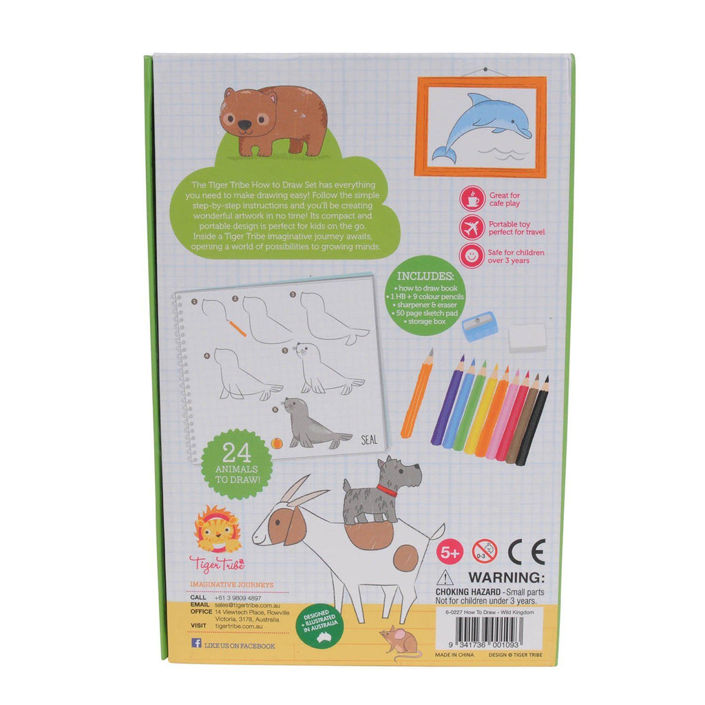 LOVE THIS! How-to-Draw Wild Kingdom from Tiger Tribe - shop at littlewhimsy NZ