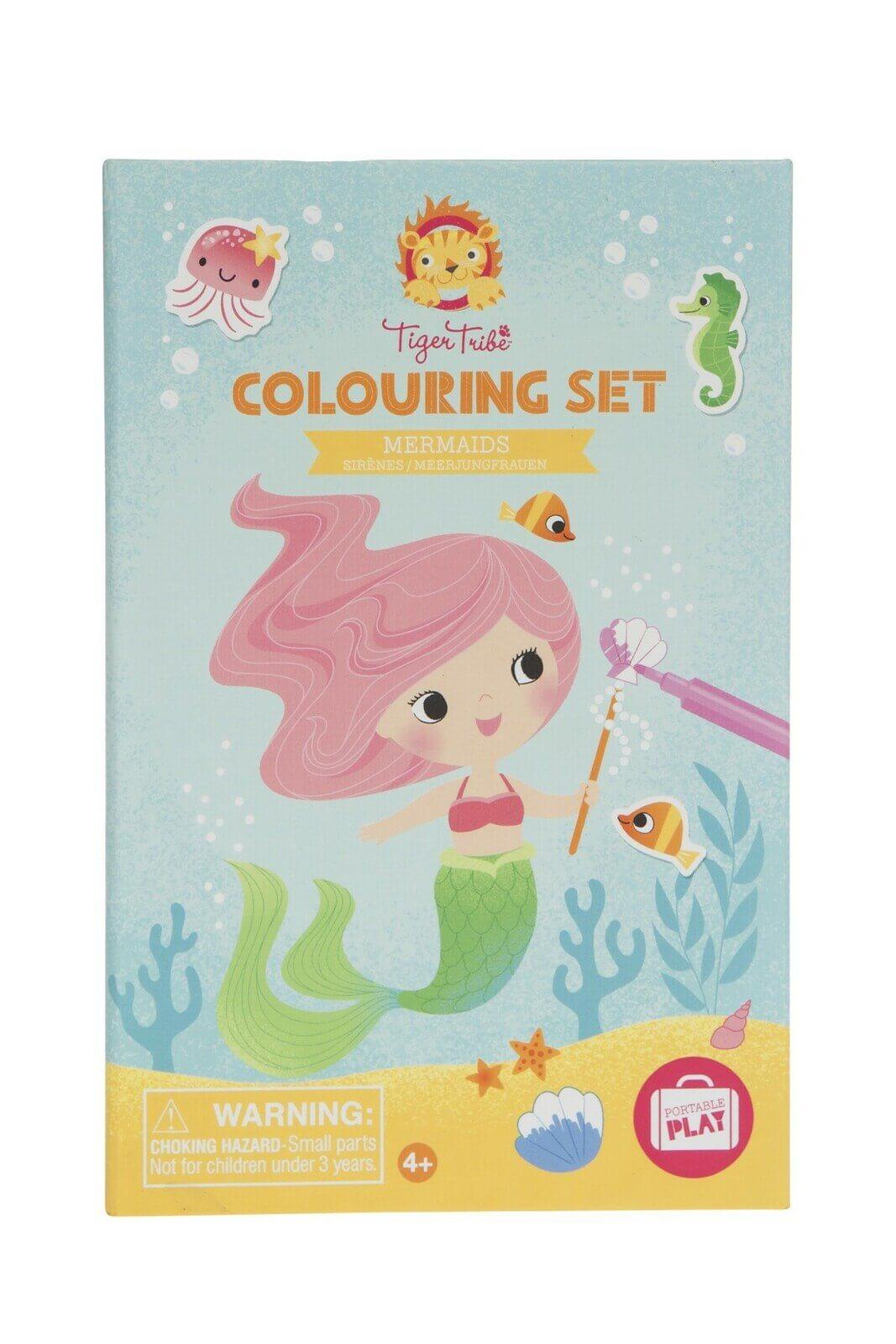 LOVE THIS! Colouring Set - Mermaids from Tiger Tribe - shop at littlewhimsy NZ