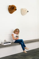 LOVE THIS! Oliver the Bear Light Brown - Wild & Soft Animal Head Large from Wild & Soft - shop at littlewhimsy NZ