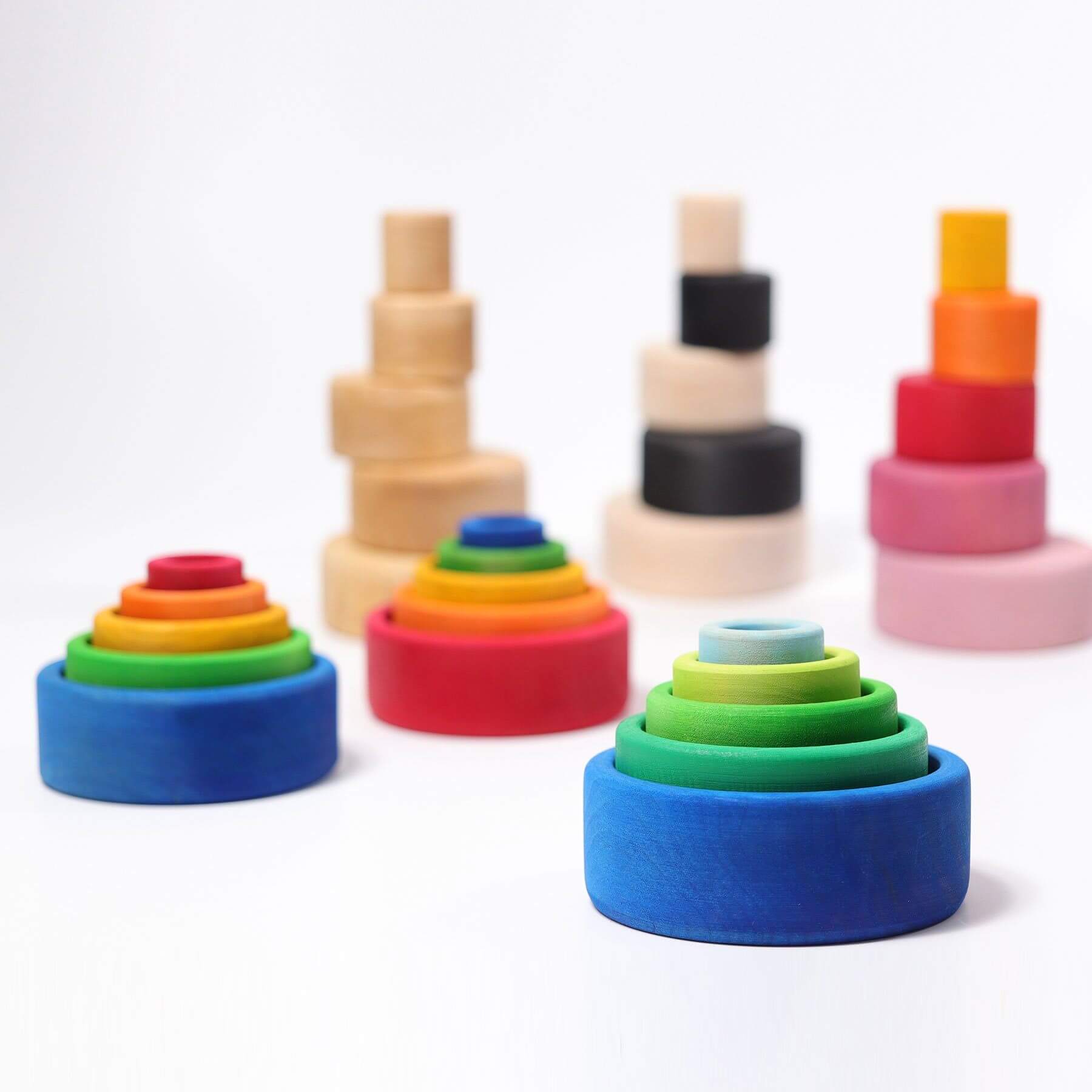 LOVE THIS! Grimm's Stacking Bowls - Coloured from Grimm's - shop at littlewhimsy NZ