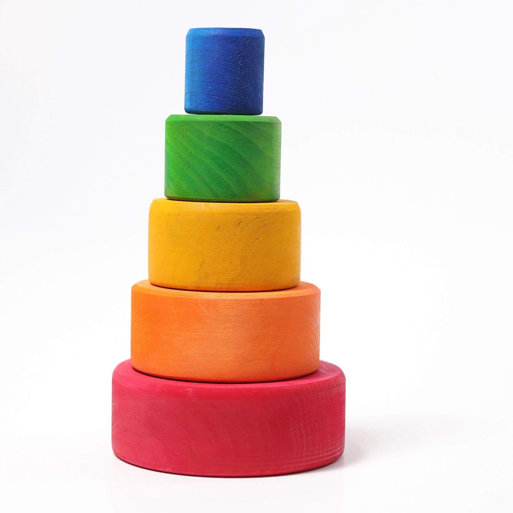 LOVE THIS! Grimm's Stacking Bowls - Coloured from Grimm's - shop at littlewhimsy NZ