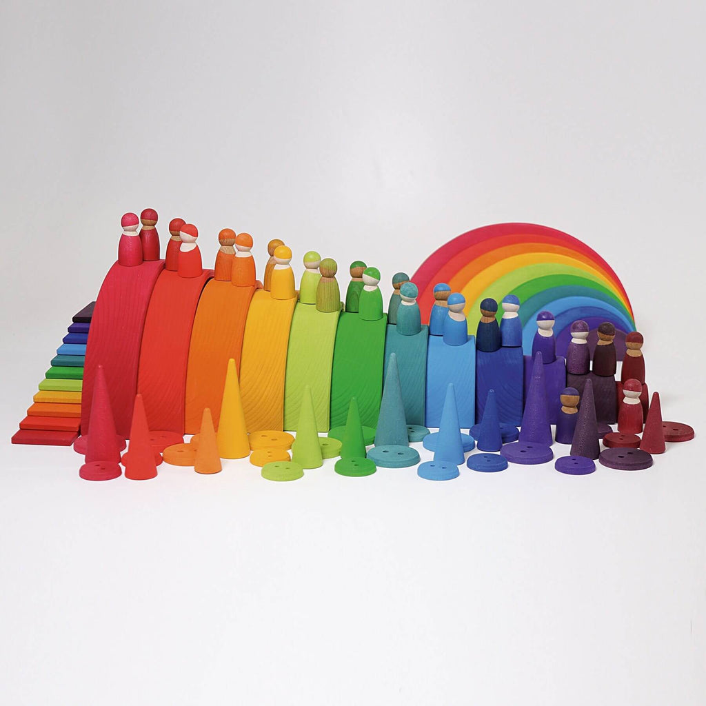 LOVE THIS! Grimm's Extra Large Rainbow Tunnel from Grimm's - shop at littlewhimsy NZ