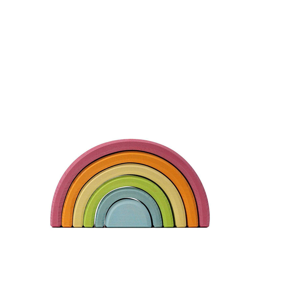 LOVE THIS! Grimm's Pastel Rainbow Tunnel Medium from Grimm's - shop at littlewhimsy NZ