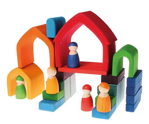 LOVE THIS! Grimm's Bright House Stacker from Grimm's - shop at littlewhimsy NZ