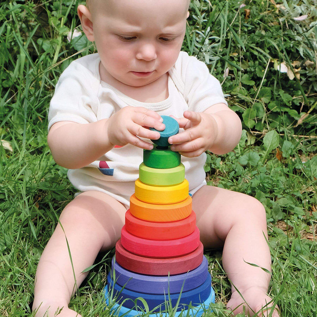 LOVE THIS! Grimm's Bright Conical Tower Large from Grimm's - shop at littlewhimsy NZ