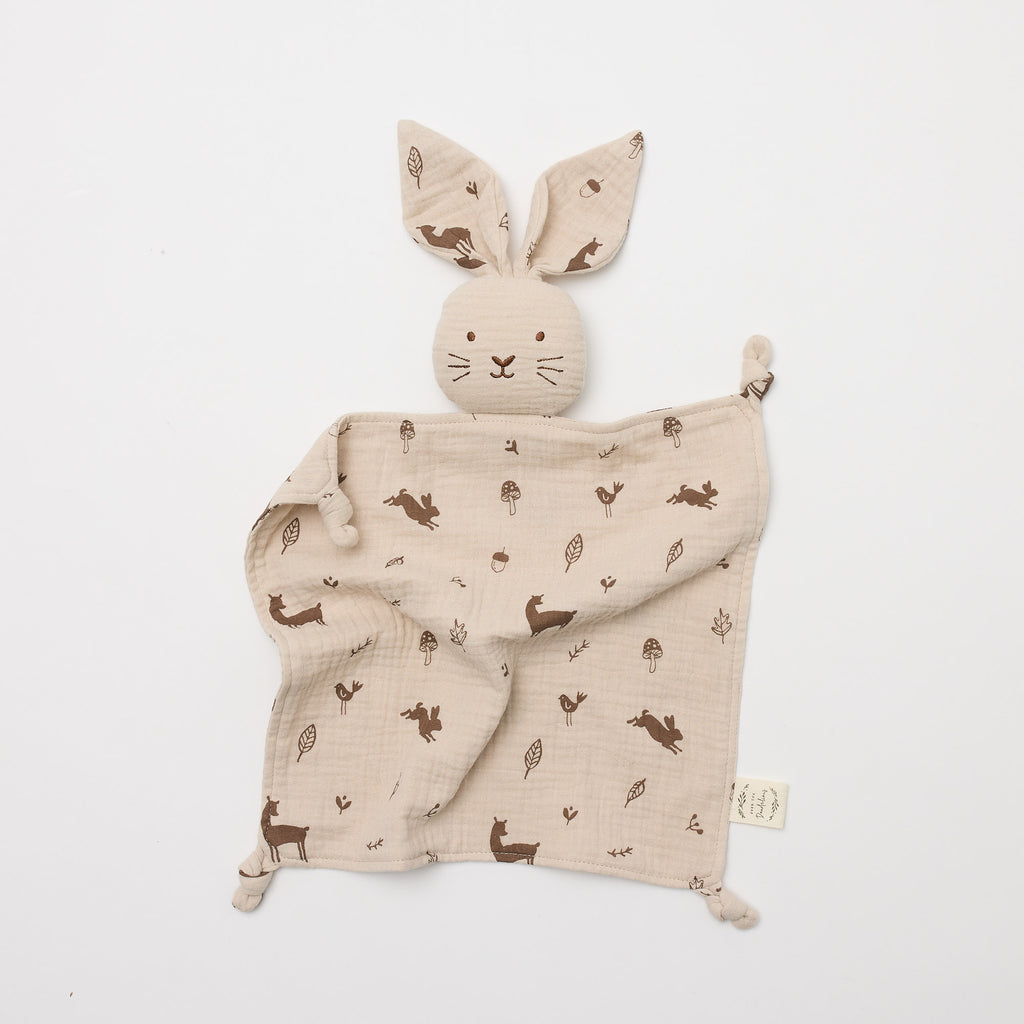 Organic Lovey Muslin | Bunny Woodlands – littlewhimsy