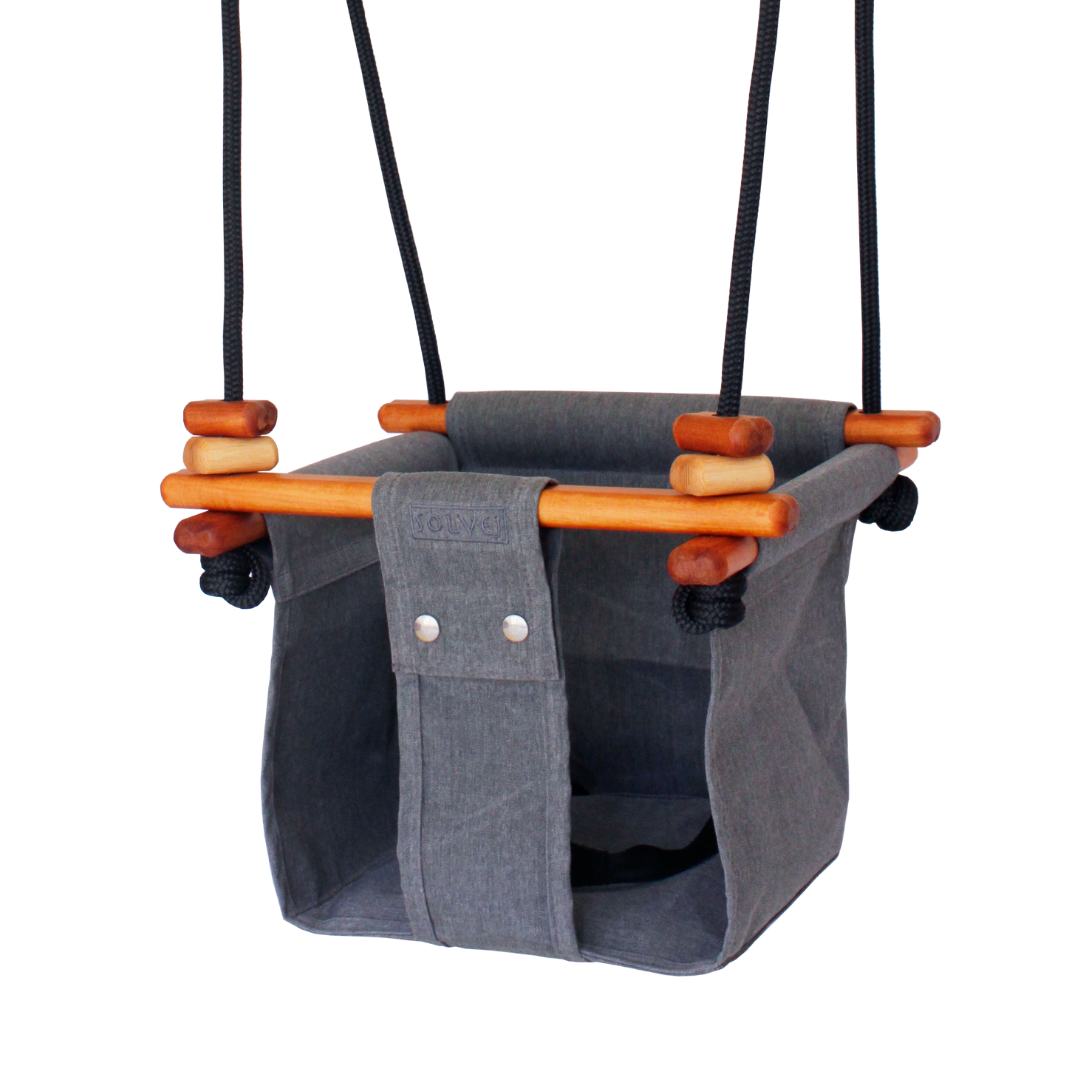 Grey baby discount swing