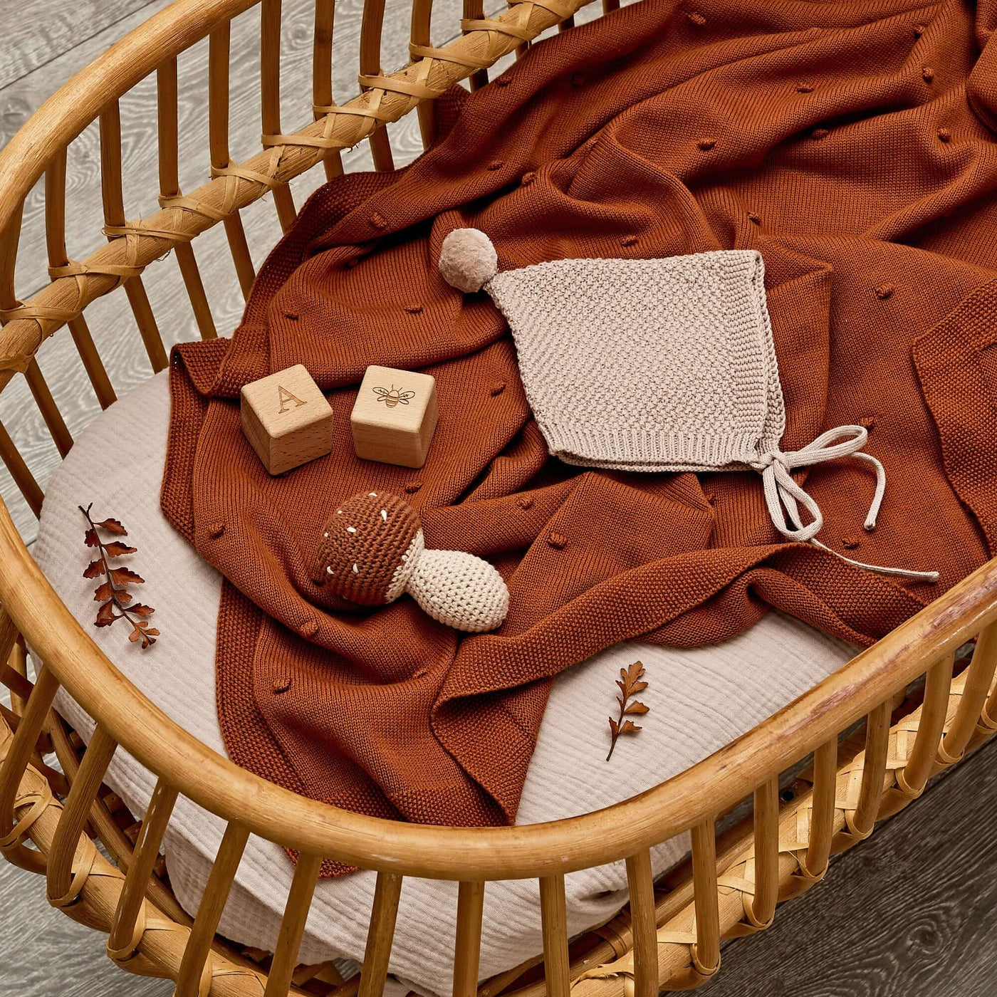 Organic Lovey Muslin | Bunny Woodlands – littlewhimsy