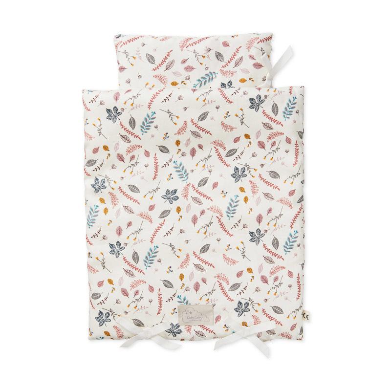 LOVE THIS! Cam Cam Doll's Bedding - Pressed Leaves from CamCam - shop at littlewhimsy NZ