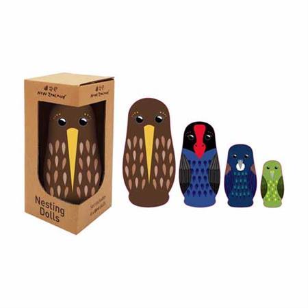 LOVE THIS! NZ Nesting Dolls Birds from NZ Gift - shop at littlewhimsy NZ