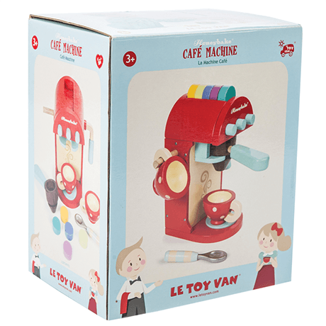 LOVE THIS! Le Toy Van Honeybake Coffe Cafe Machine from Le Toy Van - shop at littlewhimsy NZ