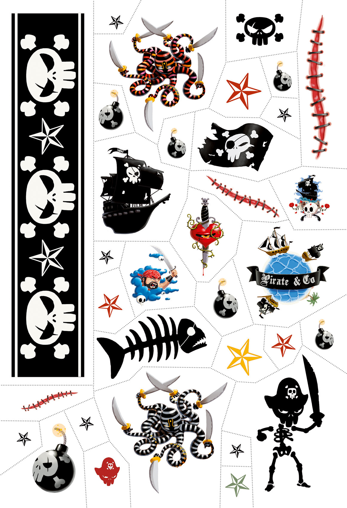 Djeco Pirates - Stickers