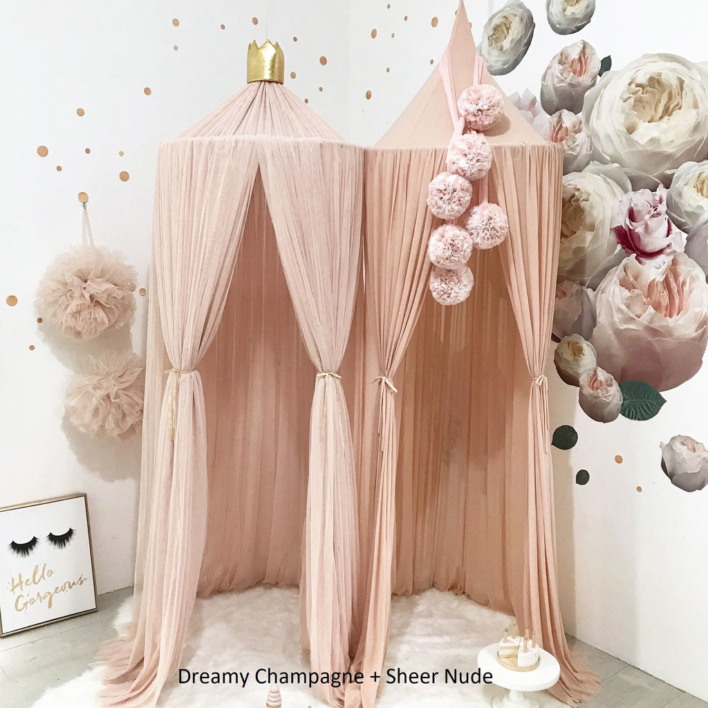 LOVE THIS! Spinkie Sheer Canopy In NUDE from Spinkie - shop at littlewhimsy NZ