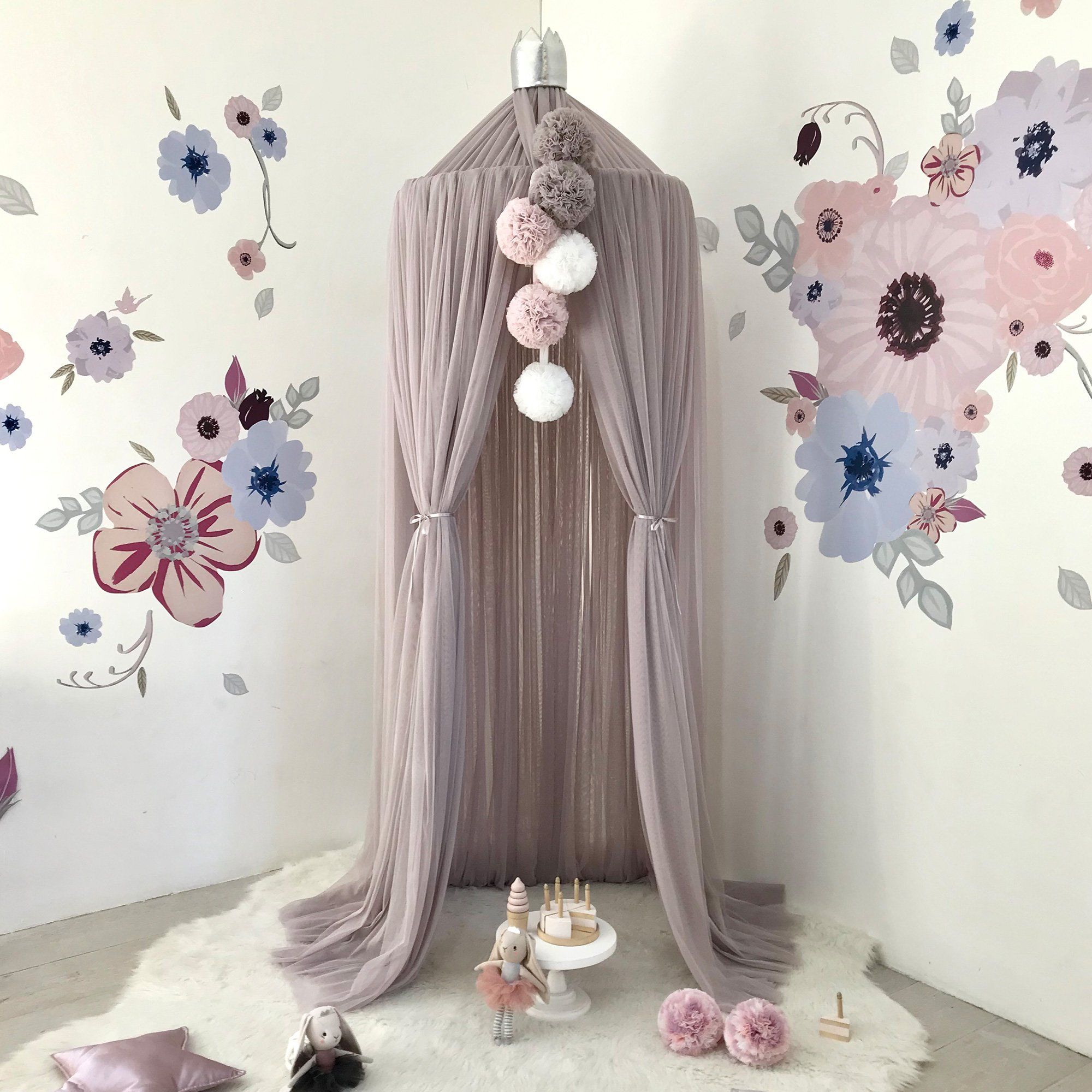 LOVE THIS! Spinkie Pom Garland in PALE ROSE from Spinkie - shop at littlewhimsy NZ