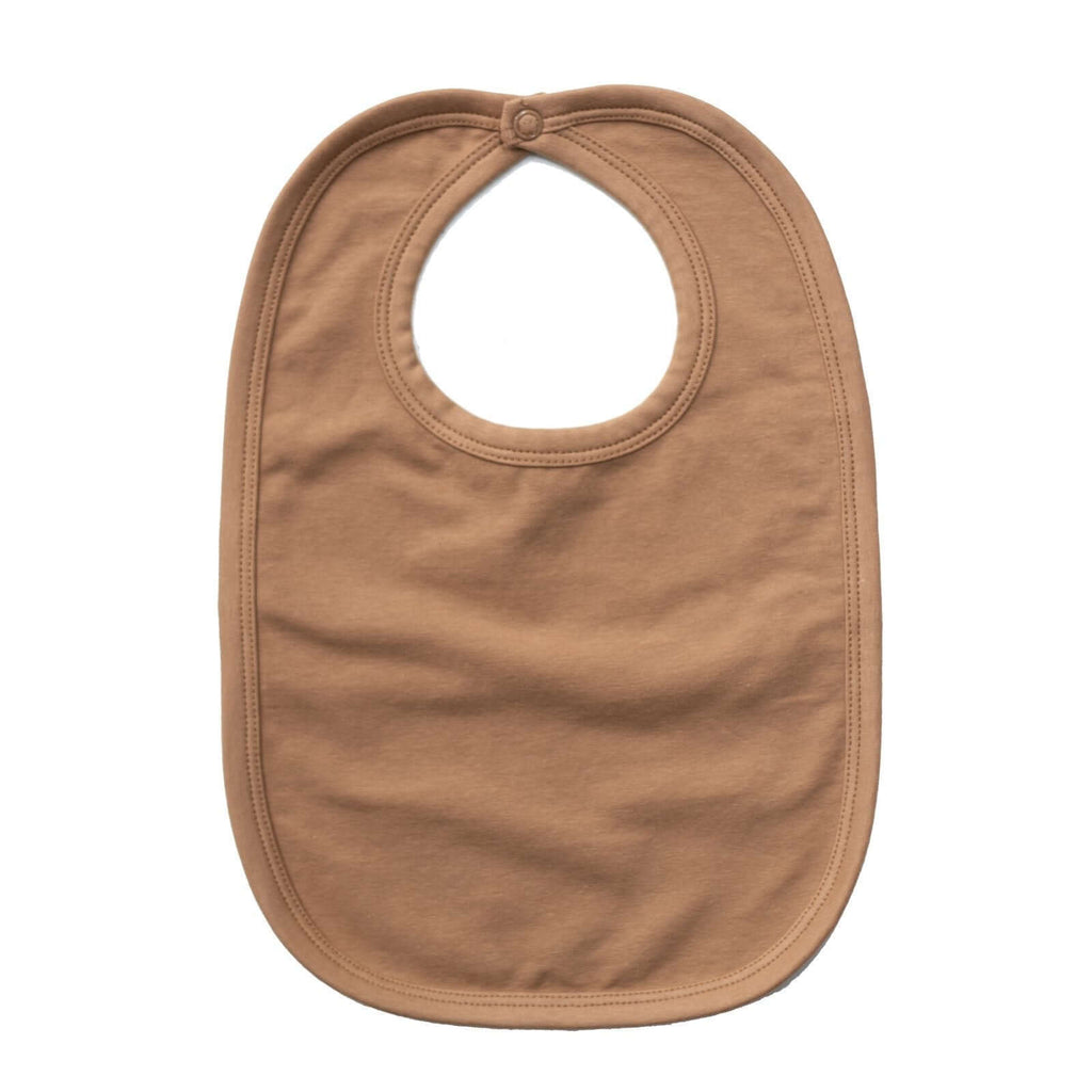 LOVE THIS! Essentials Bib - Almond Tawny Brown from Burrow & Be - shop at littlewhimsy NZ