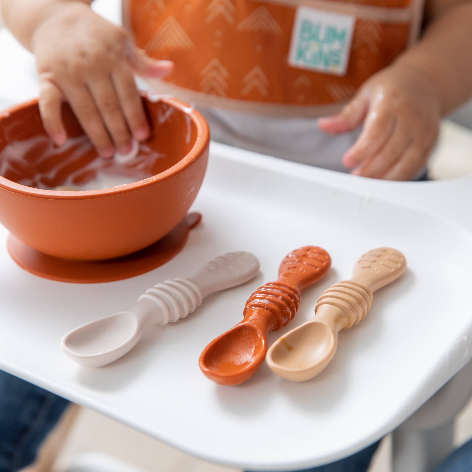 Bumkins Silicone Dipping Spoons - Rocky Road