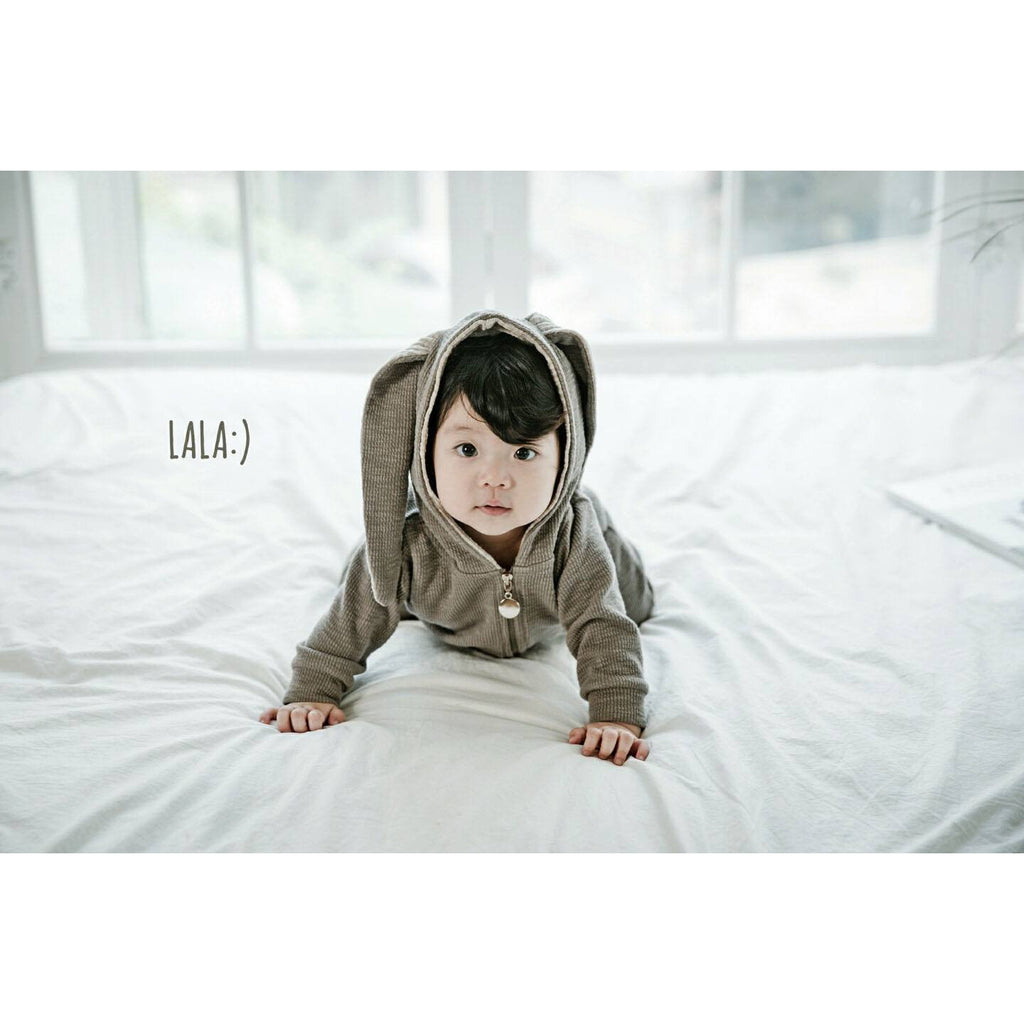 LOVE THIS! Rabbit Suit by Lala - Grey from LaLa - shop at littlewhimsy NZ