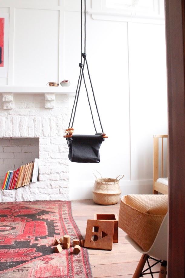 LOVE THIS! Solvej Baby + Toddler Swings - Slate Grey from Solvej Swings - shop at littlewhimsy NZ