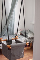 LOVE THIS! Solvej Baby + Toddler Swings - Smokey Grey from Solvej Swings - shop at littlewhimsy NZ