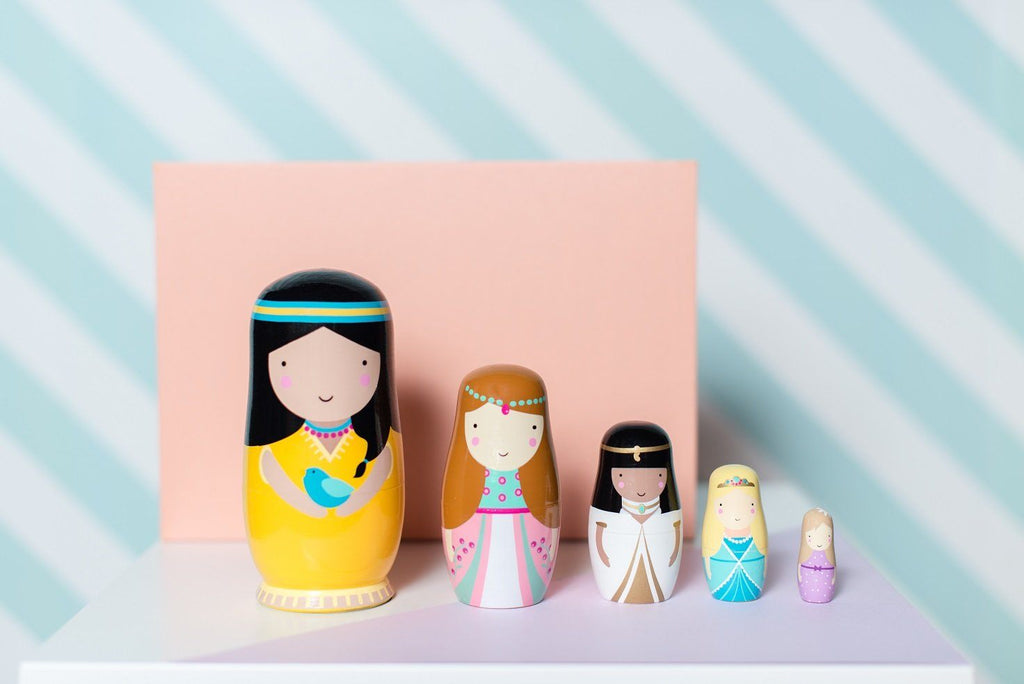 LOVE THIS! Nesting Dolls Princess from Petit Monkey - shop at littlewhimsy NZ