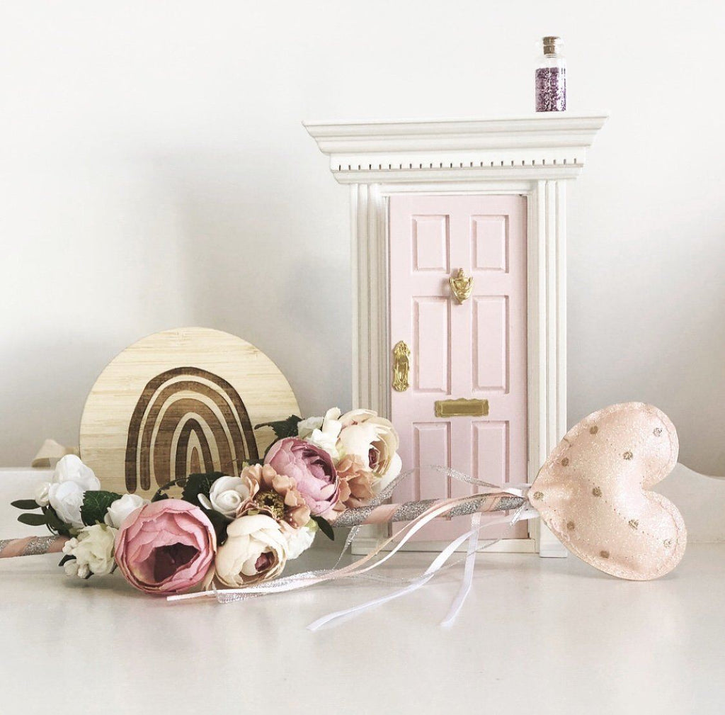 LOVE THIS! My Wee Fairy Door Rose Pink from My Wee Fairy Door - shop at littlewhimsy NZ