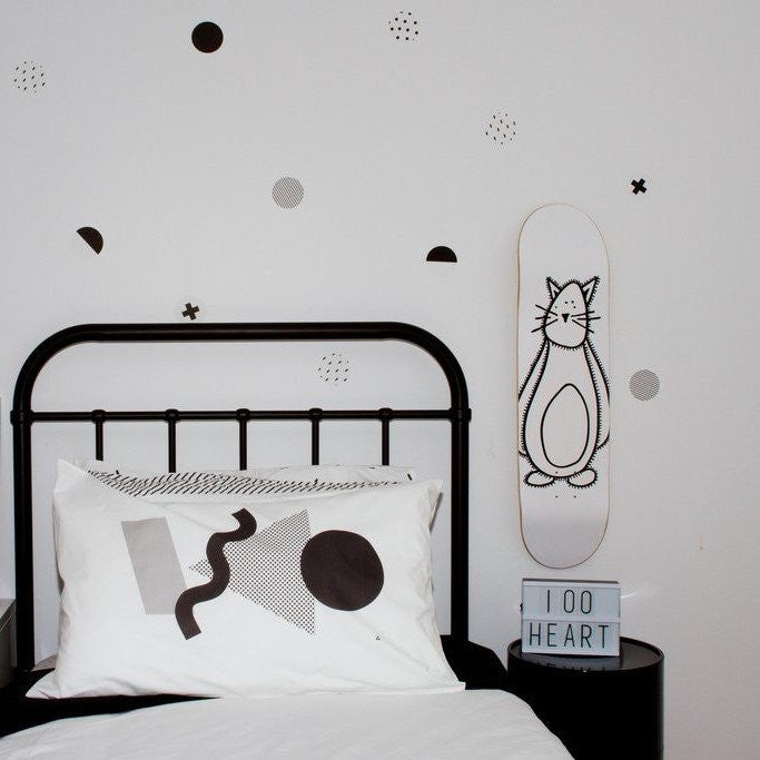 LOVE THIS! Wall Decals - Black & White Polka Dots from 100 Percent Heart - shop at littlewhimsy NZ