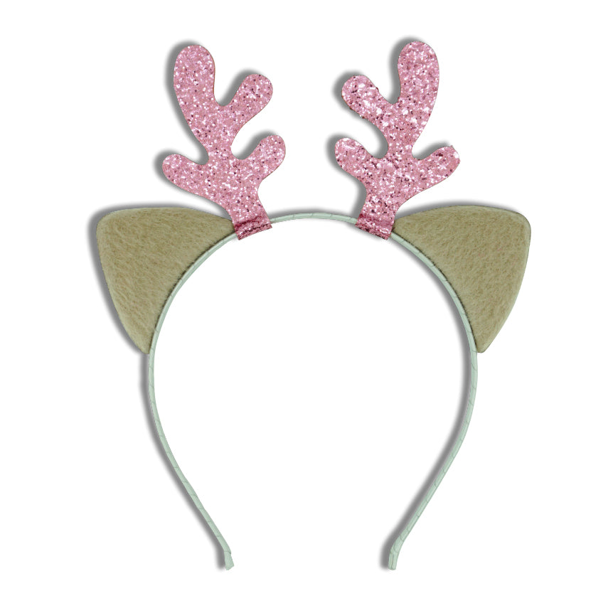 Pink reindeer antlers sale headband