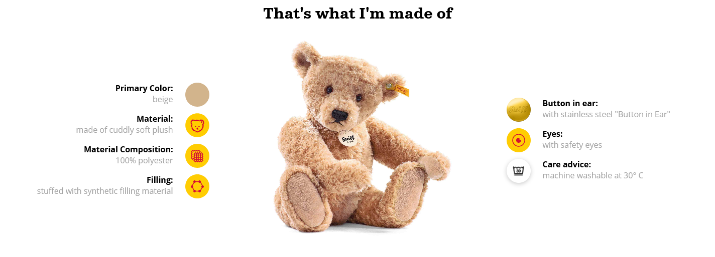 Steiff elmar 40cm sales