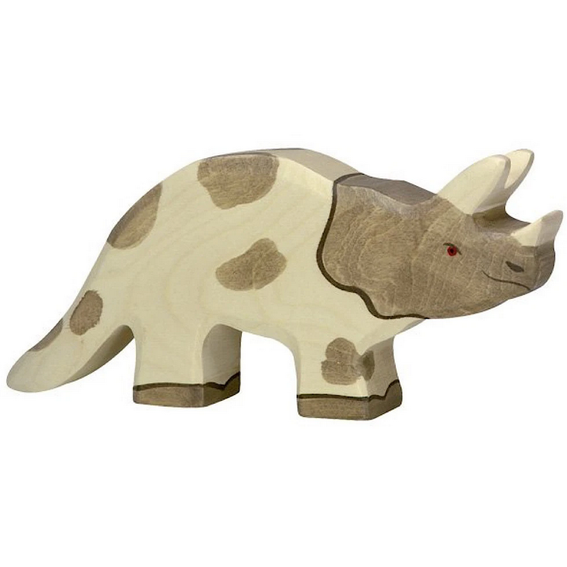 Holztiger Wooden Dinosaur Triceratops littlewhimsy