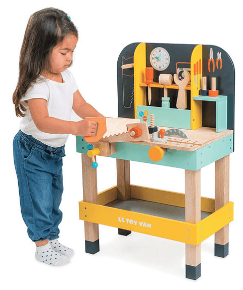 LOVE THIS! Le Toy Van Alex's Work Tool Bench from Le Toy Van - shop at littlewhimsy NZ
