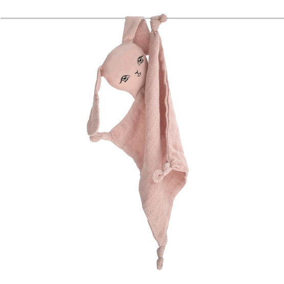 LOVE THIS! Muslin Bunny Comforter - Dusty Rose from Burrow & Be - shop at littlewhimsy NZ