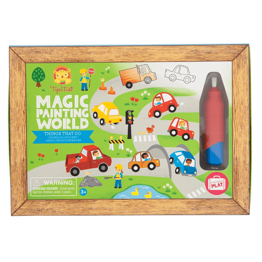 LOVE THIS! Magic Painting World - Things that Go from Tiger Tribe - shop at littlewhimsy NZ