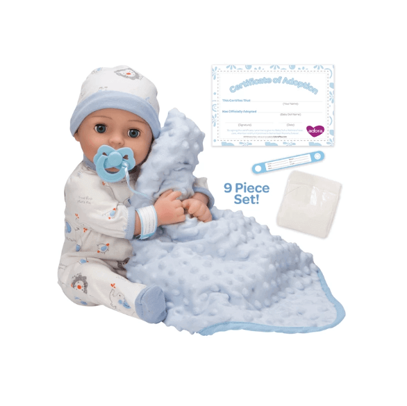 LOVE THIS! Adora Adoption Baby - Handsome - Soft Body from Adora - shop at littlewhimsy NZ