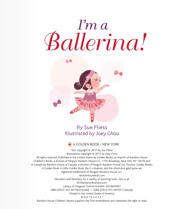 LOVE THIS! Little Golden Book - I'm A Ballerina! from Penguin Books - shop at littlewhimsy NZ
