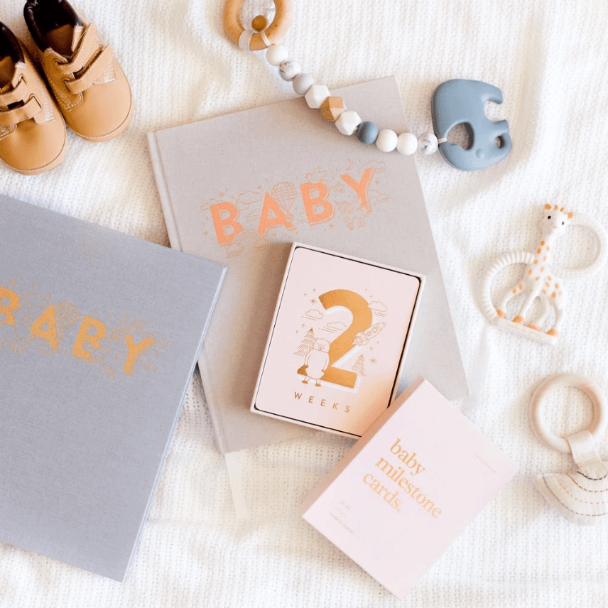 LOVE THIS! Baby Milestone Cards from Fox & Fallow - shop at littlewhimsy NZ